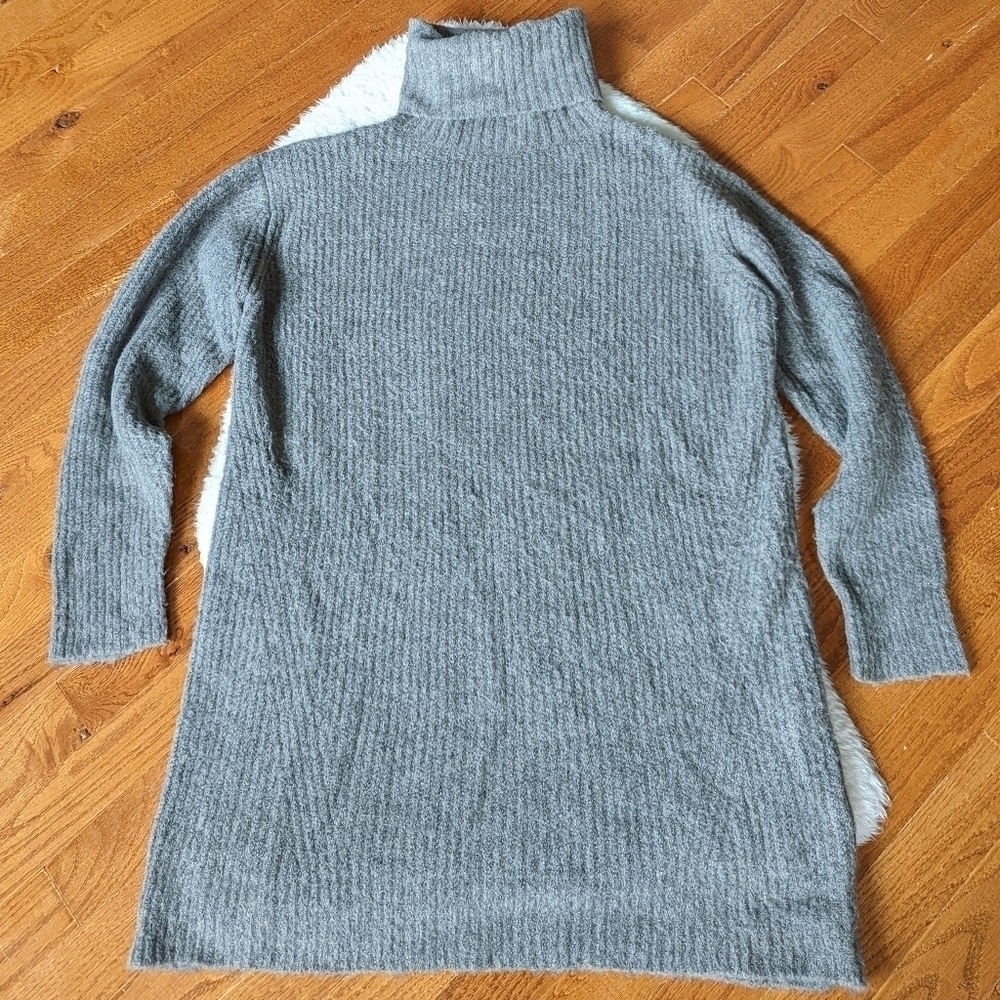 LINE knit turtleneck sweater grey medium large